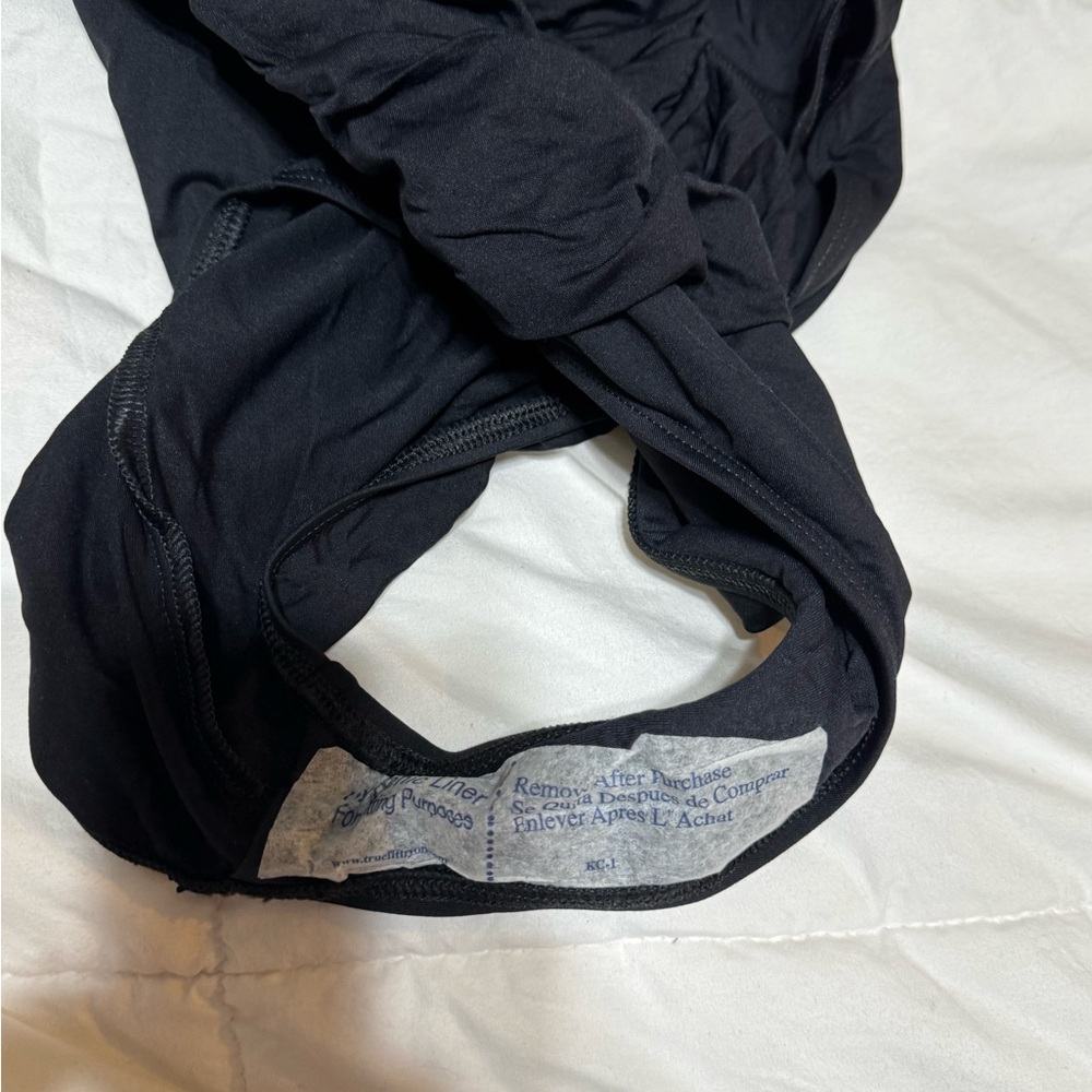 Black Ruched Swimsuit - Picture 4 of 6